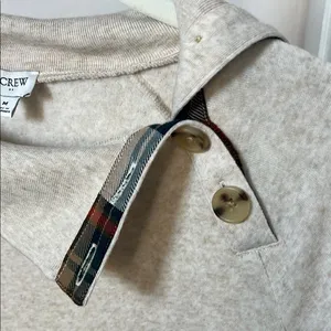 J. Crew Cream Cowl Neck Sweater with‎ Relaxed Fit thumbnail 3