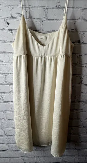 Wilfred Cream Spaghetti-Strap Summer Dress size medium thumbnail 1