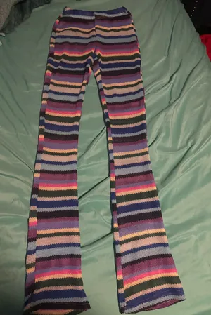 Women size small knitted pants Multiple thumbnail 1