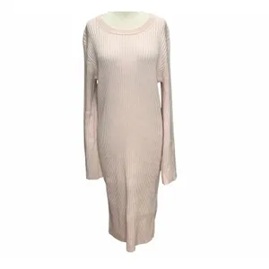 Hatch Lydia Sweater Dress Women 4 Pink Rib Knit Bump Friendly Feminine Maternity thumbnail 2