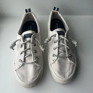 Sperry White Canvas Slip-on Casual Shoes thumbnail 3