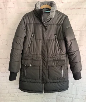 Free Country Women's Long Puffer Coat in Black Size Medium thumbnail 1