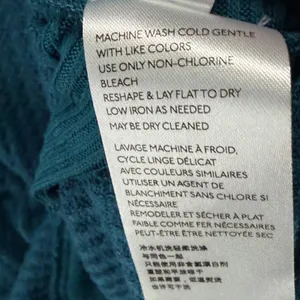 Free People We The Free Santa Clara Thermal Top XS Blue Waffle Knit Relaxed Boho thumbnail 12
