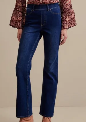 Soft Surroundings The Ultimate‎ Pull On Bootcut Denim Jeans thumbnail 1