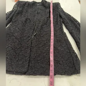 Zara Elegant Black Lace Blazer thumbnail 8