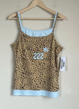 NWT Urban Outfitters BDG Nico 222 Graphic Double Layer Cami thumbnail 1