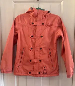 Burton Coral Pink‎ Hooded Snowboarding Ski jacket Women's XS thumbnail 1