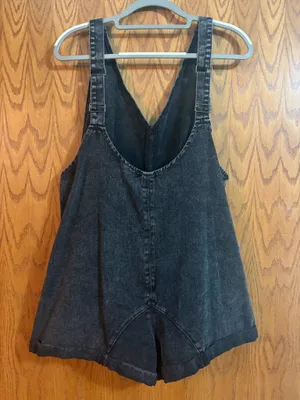Women’s Shein Jean Romper Overalls thumbnail 2
