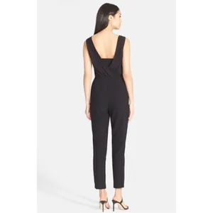 Ted Baker London Black Lace Cowl Neck Tapered Jumpsuit Size 2 thumbnail 13