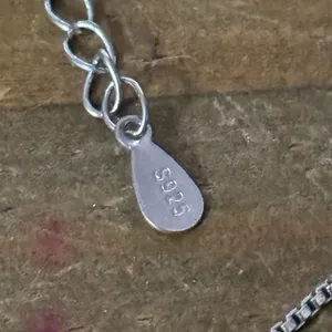 925 silver open heart double chain bracelet thumbnail 3