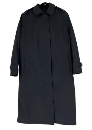 US Navy DCSP Quarterdeck Trench Coat‎ Womens 16L Black Removable Liner EUC thumbnail 1