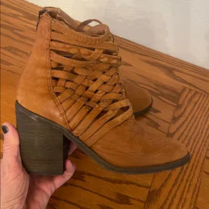 Free People Carrera heel Ankle booties Strappy size 6 thumbnail 2
