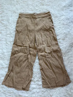 Brown flowy pants Tan Size L thumbnail 1