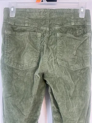 We the free  Green Corduroy flat front Pants thumbnail 8