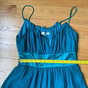 Alice&Trixie Silk Seafoam Green Aquamarine Blue Y2K Party Dress Homecoming Sz M thumbnail 6