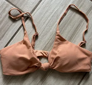 Dippin’ Daisy’s Tan Bikini Tie Top M thumbnail 2