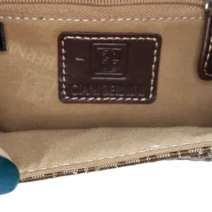Giani Bernini Block Signature Womens Small Wallet Brown 4.5" thumbnail 6
