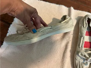 Roxy Cream Canvas Moccasins with Rope Laces thumbnail 2