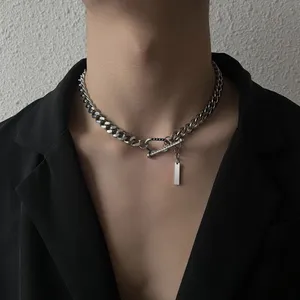 Link Chain Necklace for Men Women Streetwear Unisex Hip Hop Style thumbnail 1