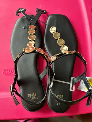 Black Coin Sandals thumbnail 1