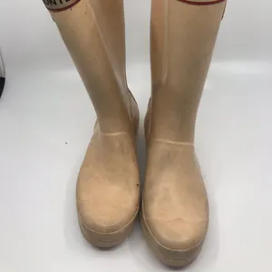 Unisex Hunter Boots Cream Size US 2M/3F thumbnail 2