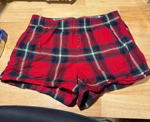 Plaid Shorts Purple thumbnail 1