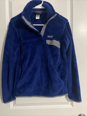 Patagonia Royal Blue Fleece Snap Pullover thumbnail 1