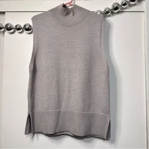 Aritzia Babaton Successor Merino Wool Sleeveless Turtleneck Sweater Top thumbnail 5