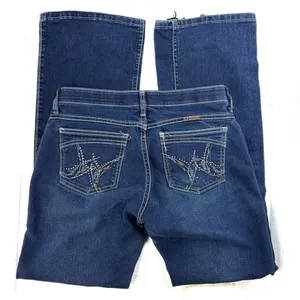 Wrangler Shiloh No Gap Waist Silver Studded Bootcut Jeans thumbnail 2