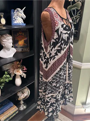 Anthropologie Floreat Embroidered Grasslands Midi Dress – Floral – Size Small thumbnail 10