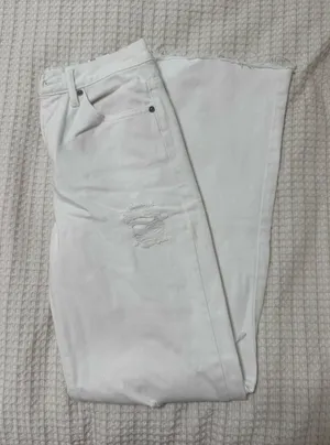 KanCan White ripped wide leg jeans thumbnail 1
