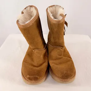 Koolaburra by UGG‎ Bow Pull On Boots in Brown Size 6 thumbnail 4