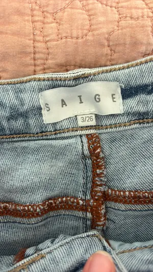 Saige Barrel Jeans Blue Size 3/26 thumbnail 3