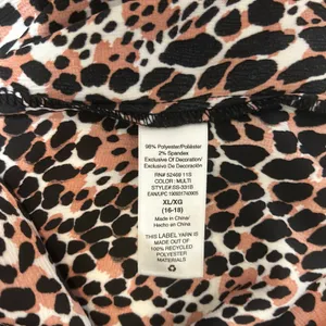 Y2K Scoop Women Leopard Cropped Cami Top XL‎ Lace Trim Night Club Coquette Layer thumbnail 8