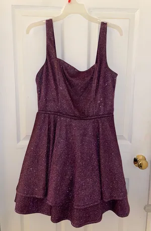 City Triangles Purple homecoming dress thumbnail 1