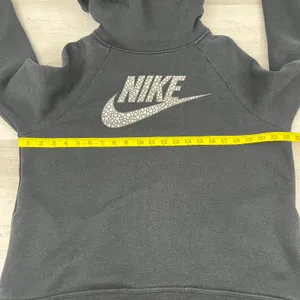 Nike Black Rally Funnel Neck Metallic Bubble Graphic Pullover Hoodie Sweatshirt thumbnail 8