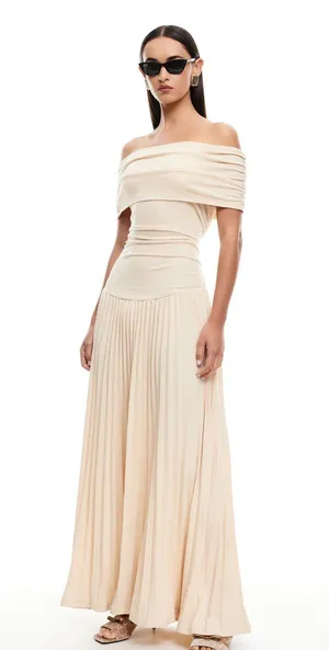 Lioness Field Of Dreams Maxi Oatmeal Dress thumbnail 2