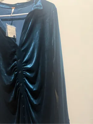 Free People "Shayla" velvet mini dress thumbnail 4