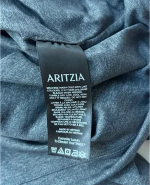 Aritzia Women’s Original Contour Flourish Top Charcoal Grey Size M thumbnail 4