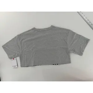Champion Womens Crop Top Small Gray Varsity Graphic Athletic Streetwear NWT thumbnail 6