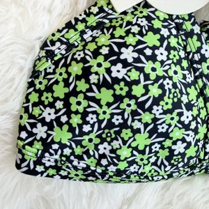 Kulani Kinis Green Ditsy Floral Print Bralette Bikini Top thumbnail 2