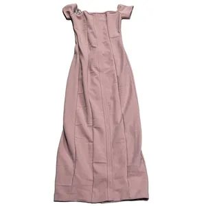Zara Off-The-Shoulder Bodycon Midi Dress Powder Pink XS Party Cocktail Formal thumbnail 2