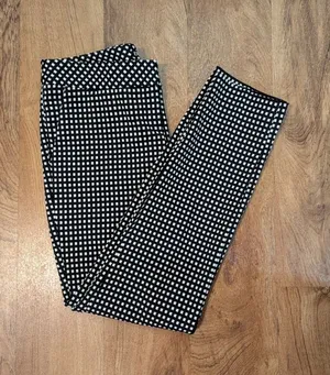 Express Dress Pants, Size 2R, Black & White Check Pattern thumbnail 1