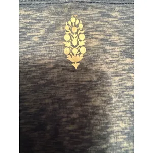 FP Movement Free People Womens XS Blue Space Dye‎ Puff Sleeve Cropped Top thumbnail 4