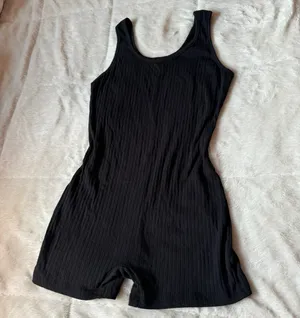 Black Athletic Romper thumbnail 2