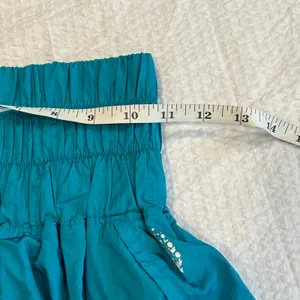 Free people movement metallic teal high rise shorts XS women thumbnail 6