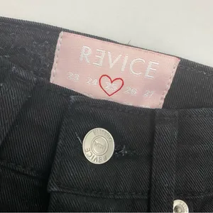 Revice Denim Avalon Flare High Rise Cut Out Jeans: Black thumbnail 12