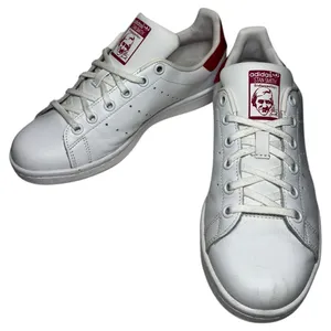 Adidas Women’s Size 6 White Bold Pink Leather Stan Smith Shoes Sneakers thumbnail 2