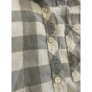 ‎aerie grey plaid collar shirt medium thumbnail 9