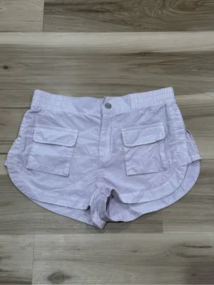 Urban Outfitters Pink Utility Pull On Shorts Women’s Small thumbnail 3